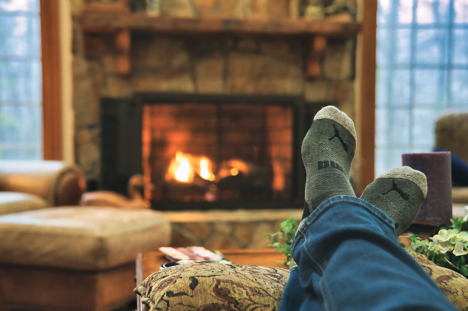 Relaxing by the fireplace with a business continuity plan in place
